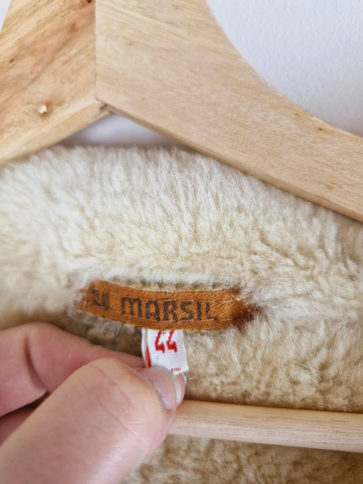 1970s Suede Sheepskin Coat S