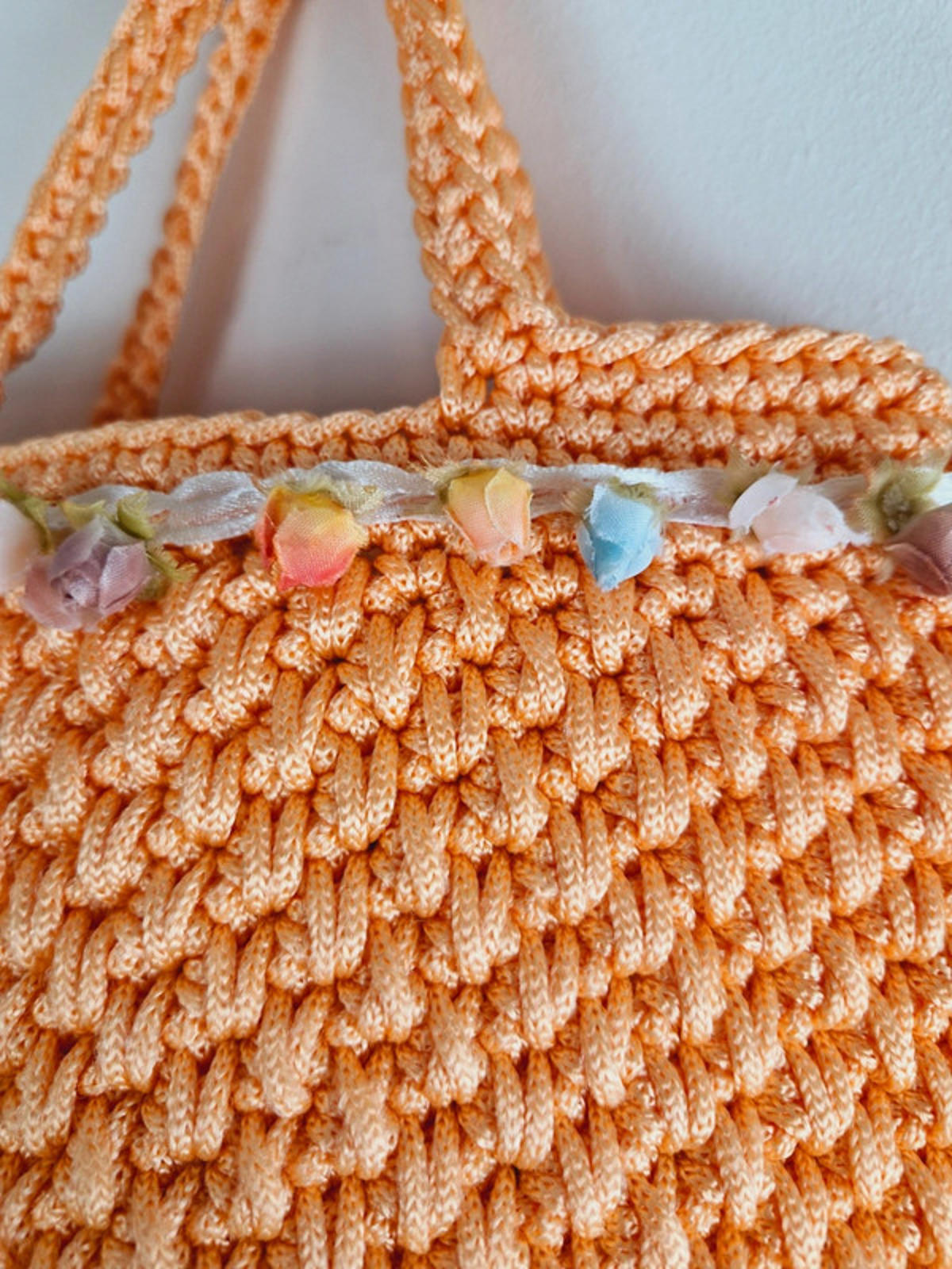 Knitted Orange Bag