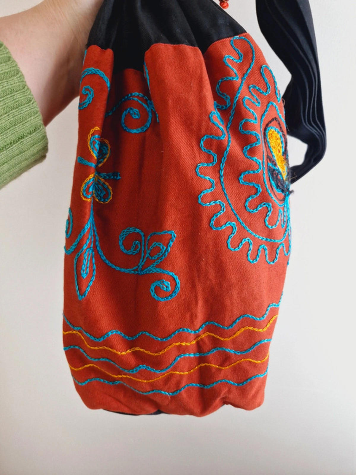 Embroidered Boho Bag