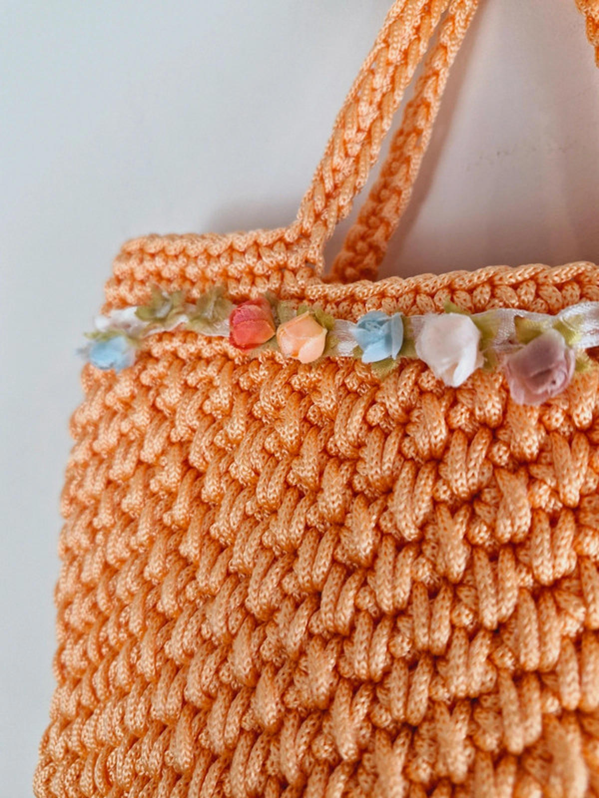 Knitted Orange Bag