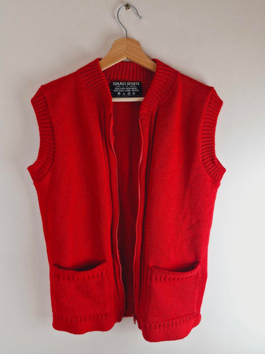 Mens Knitted Waistcoat M