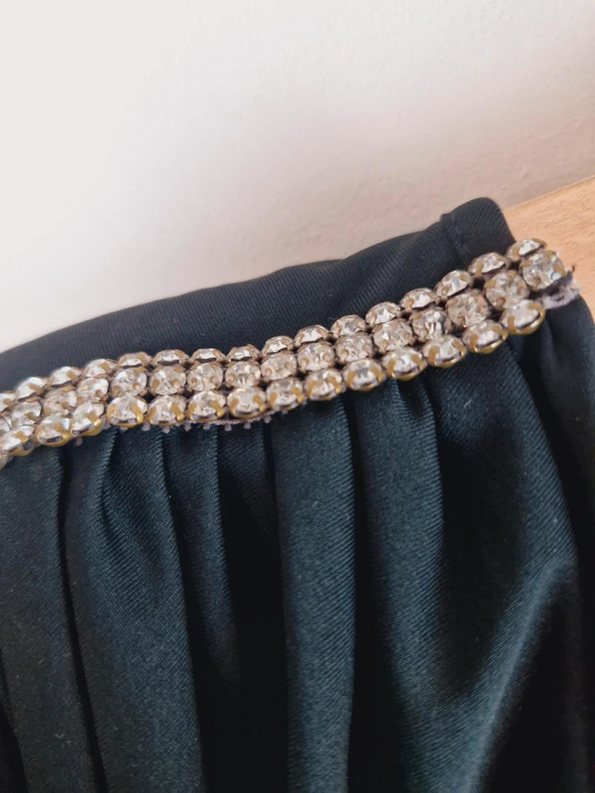 Womens Vintage Oscar de la Renta Designer Long Maxi Black Dress M