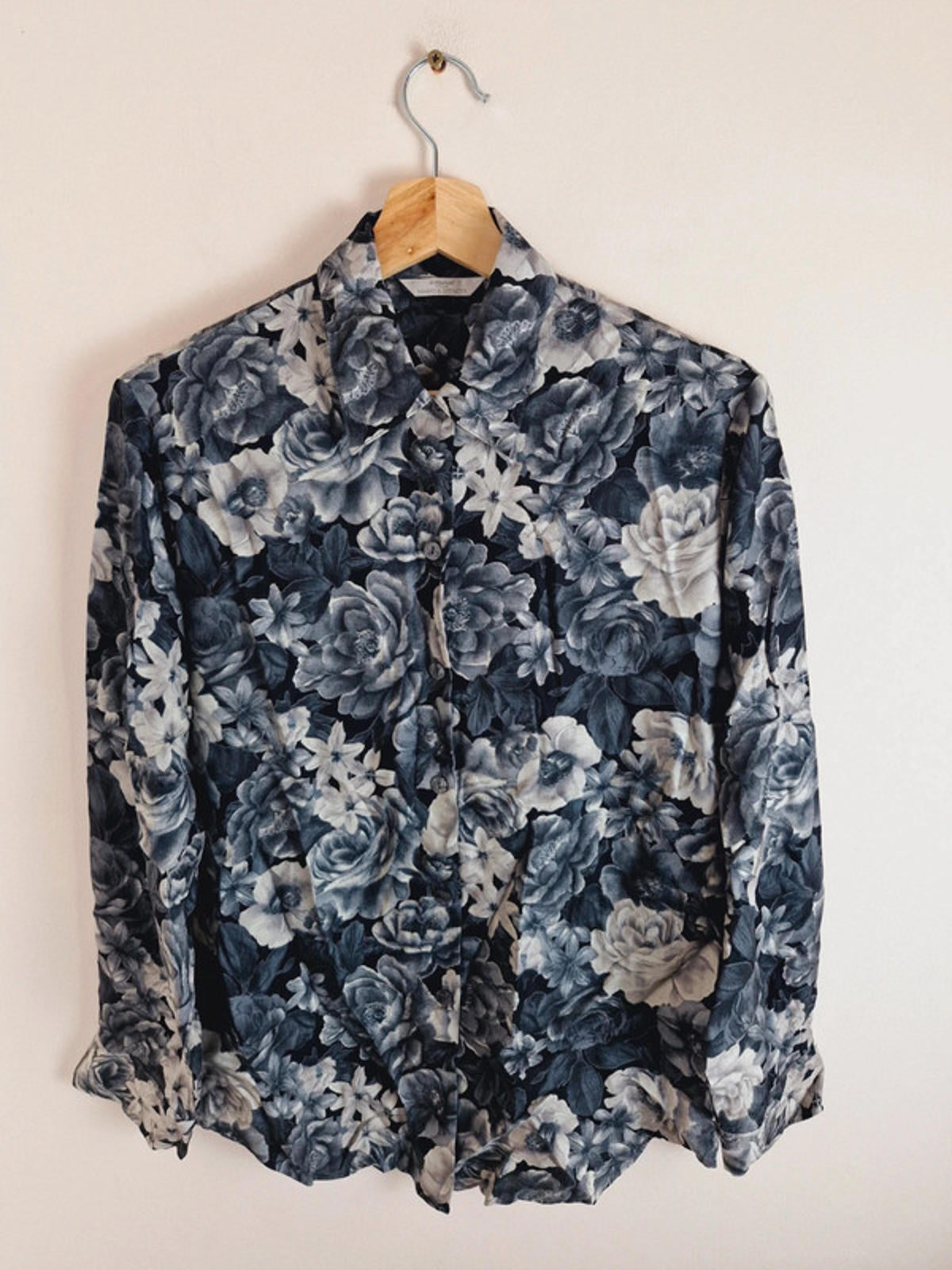 Long Sleeve Viscose Shirt S UK10
