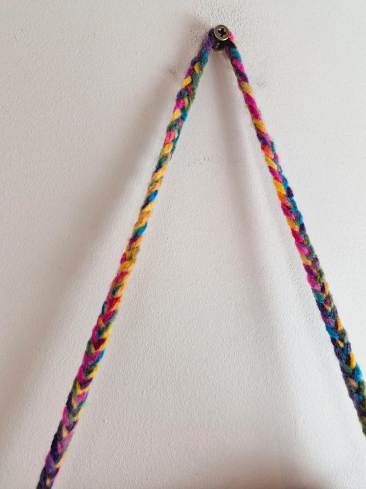 Handknitted PomPom Bag