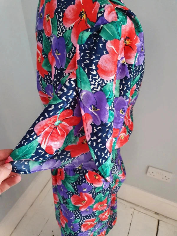 Floral Midi Dress UK10 S M