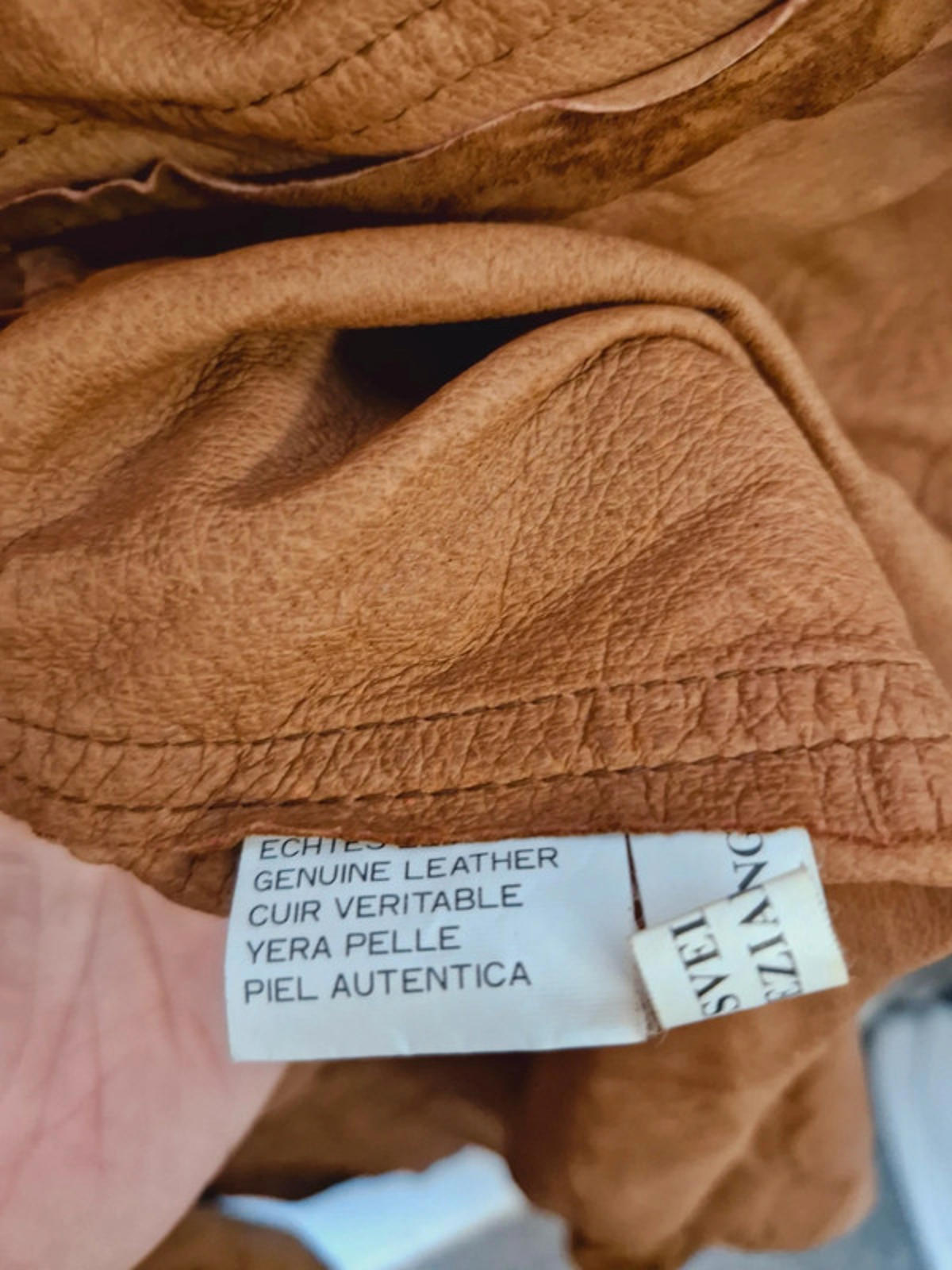 Womens Vintage Tan Suede Leather Boho Jacket Coat Western XL