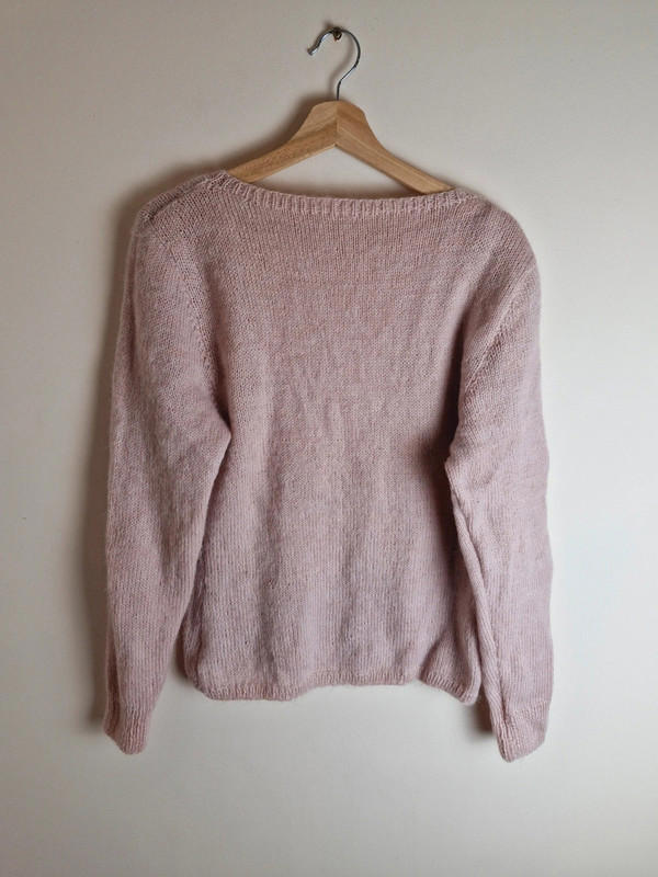 Handknitted Pink Jumper L