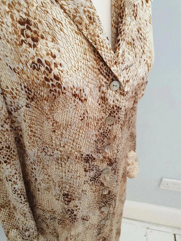 Satin Snakeskin Dress UK12 M