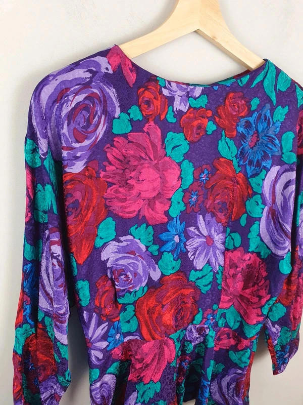 Silk Purple Top M UK12