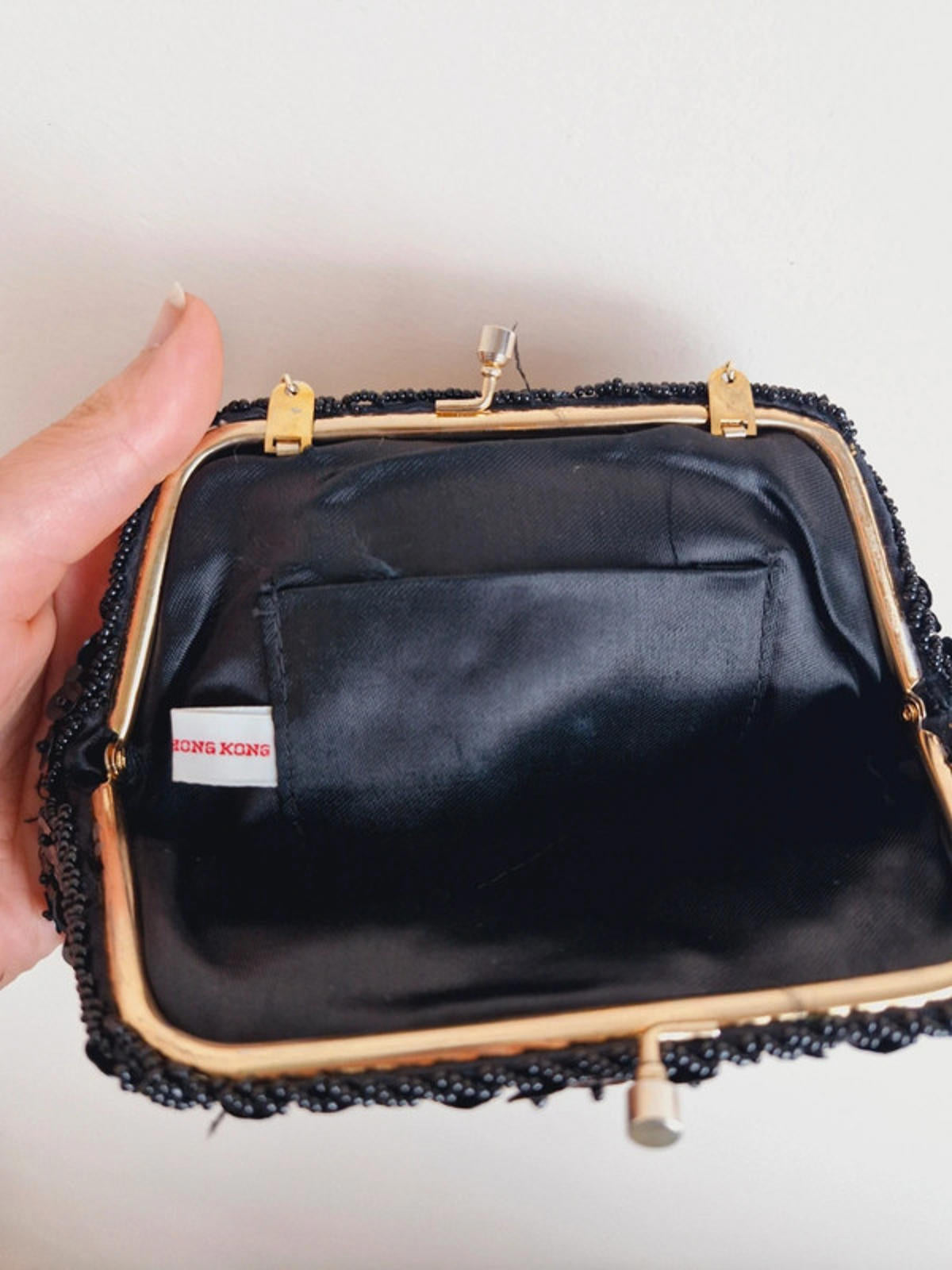 Black & Gold Sequin Bag