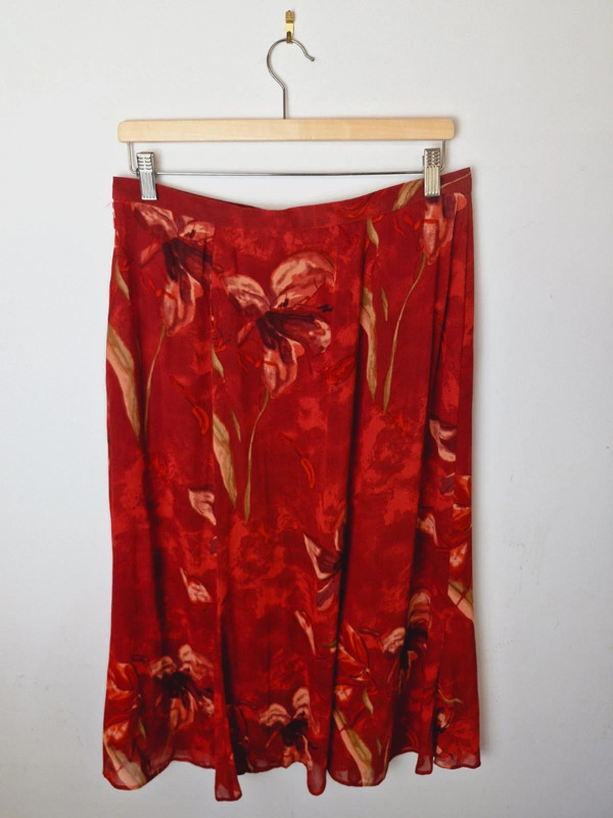 Womens Vintage St Michael Long Slip Midi Skirt UK16