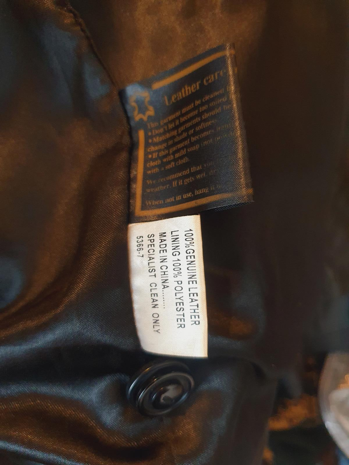 Mens Leather Jacket M