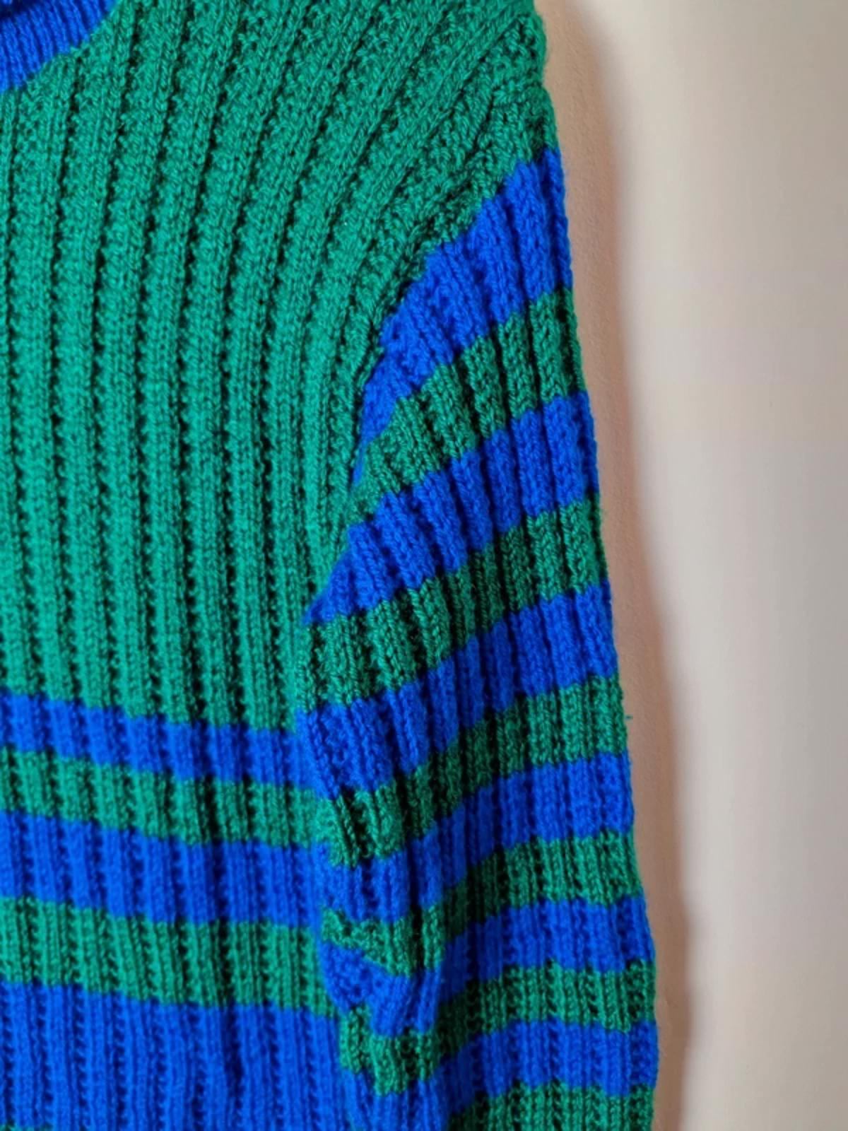 Handknitted Striped Jumper S UK8 UK10