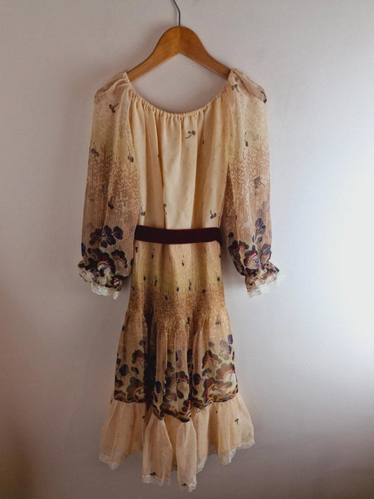 1970s Long Dress Age 7