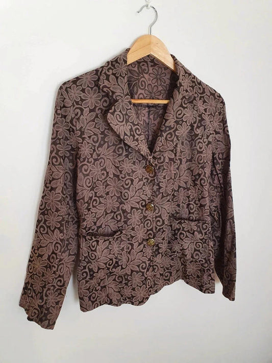 1970s Jacket Blazer UK14 L