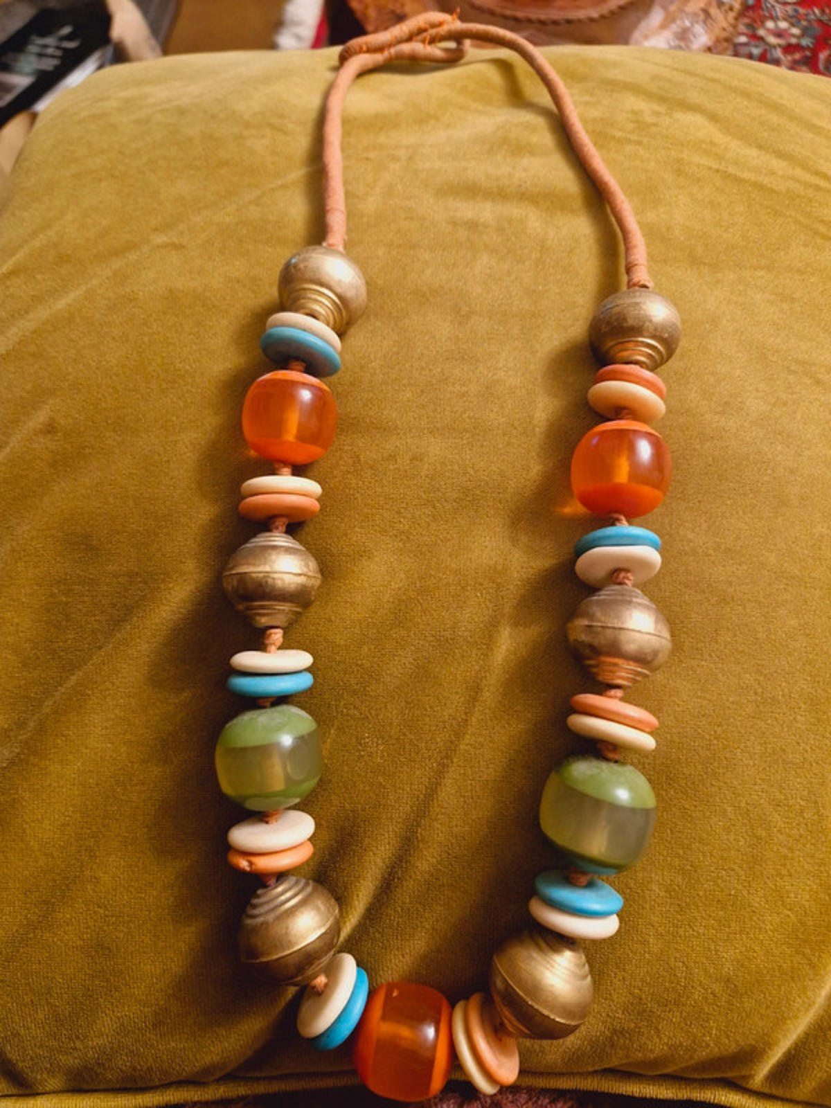 Womens Vintage Boho Long Necklace Chunky Bead Beaded Jewellery