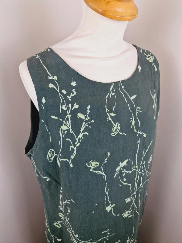90s Long Green Slip Dress XL