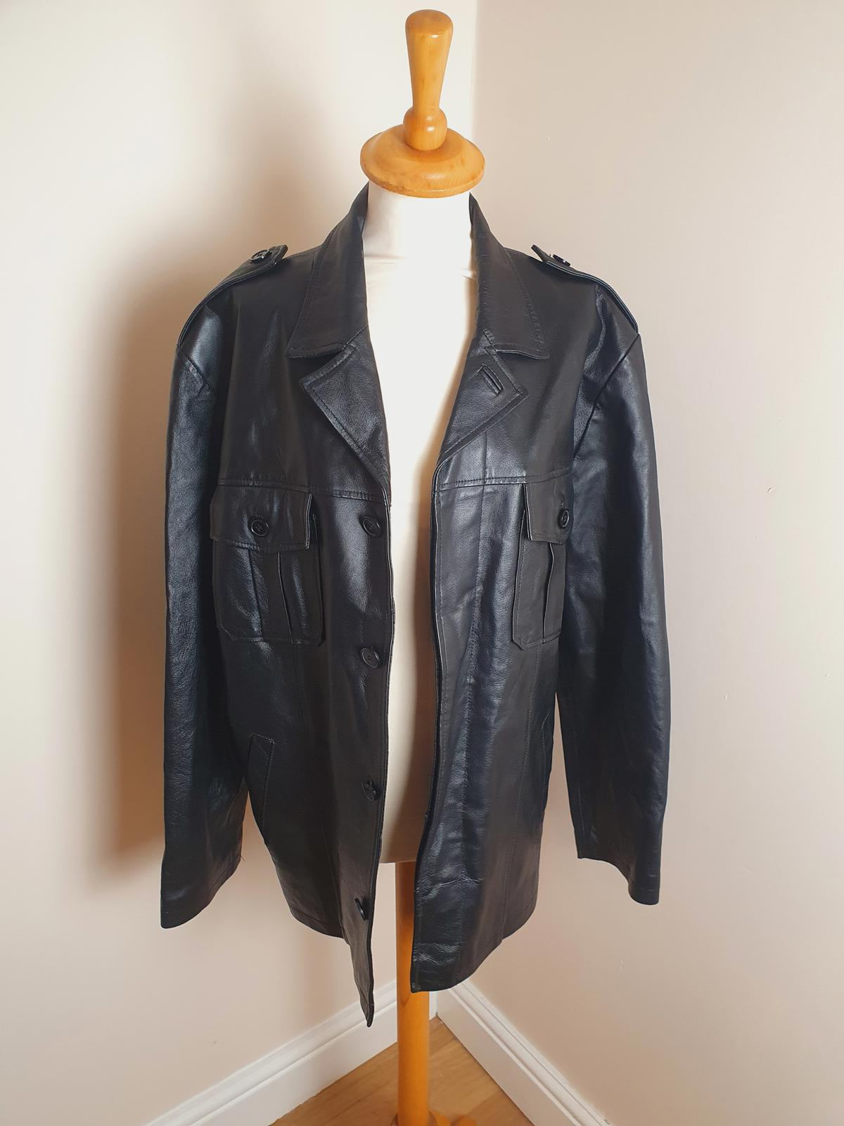 Mens Leather Jacket M
