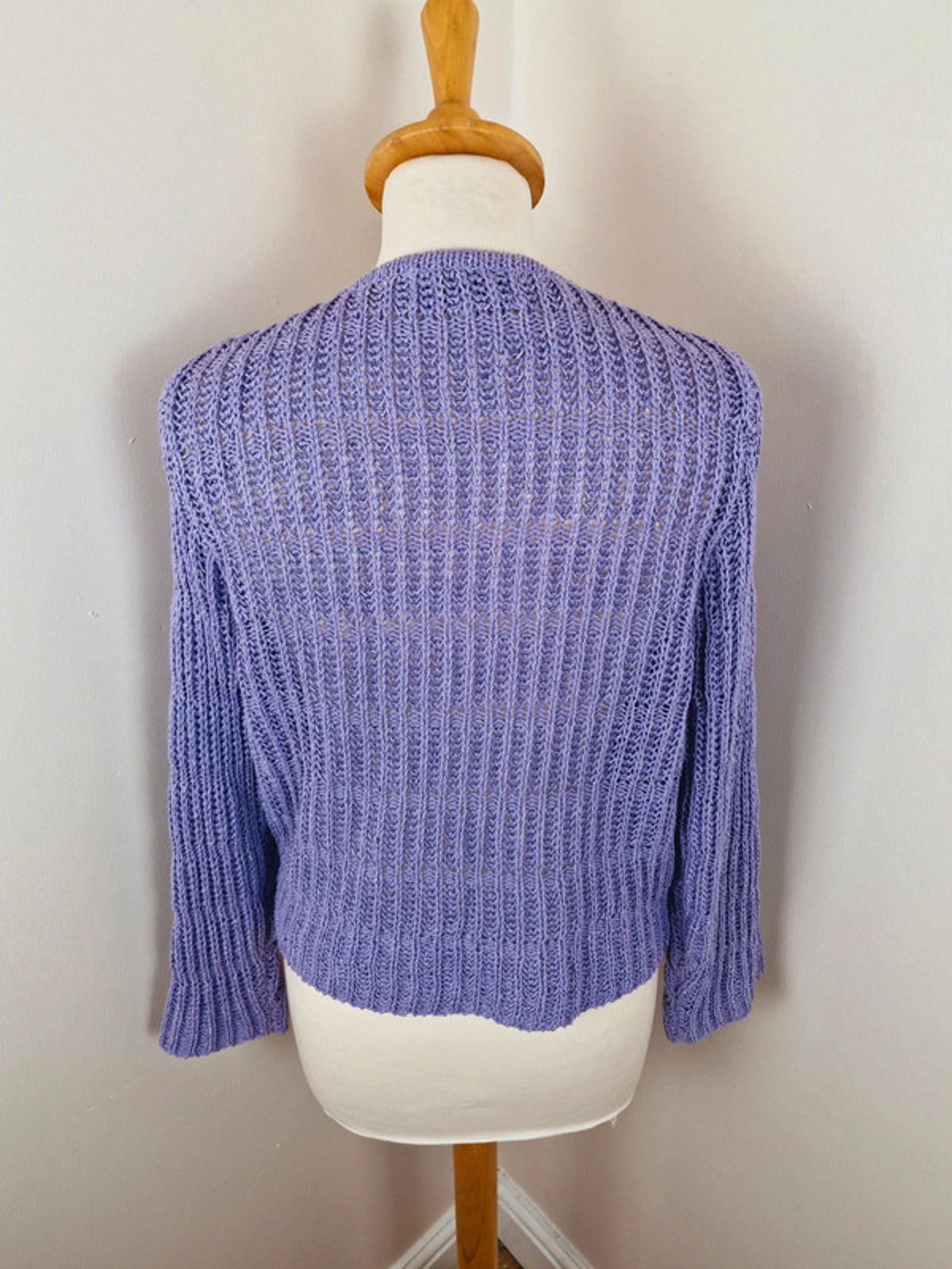 y2k Purple Tye Front Cardigan L