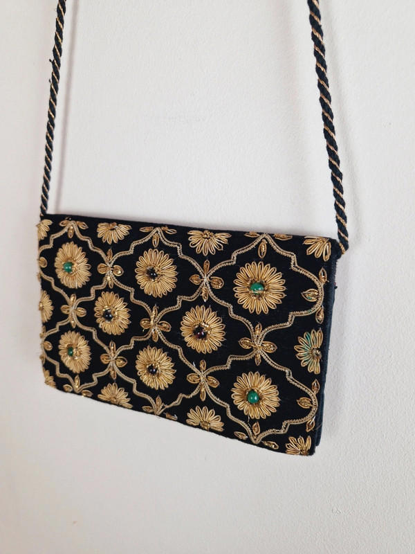 1960s Velvet Shoulder Bag