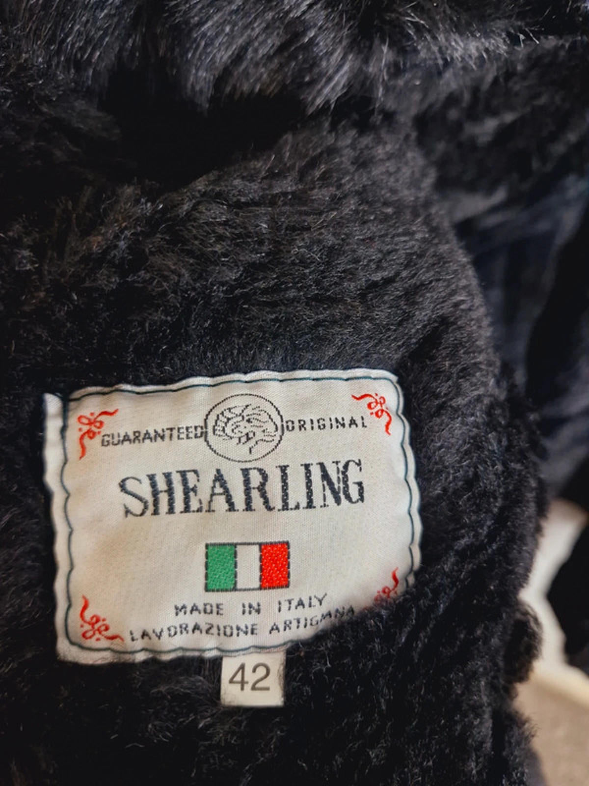 Womens Vintage Green Suede Sheepskin Shearling Coat Jacket Embroidered L UK16