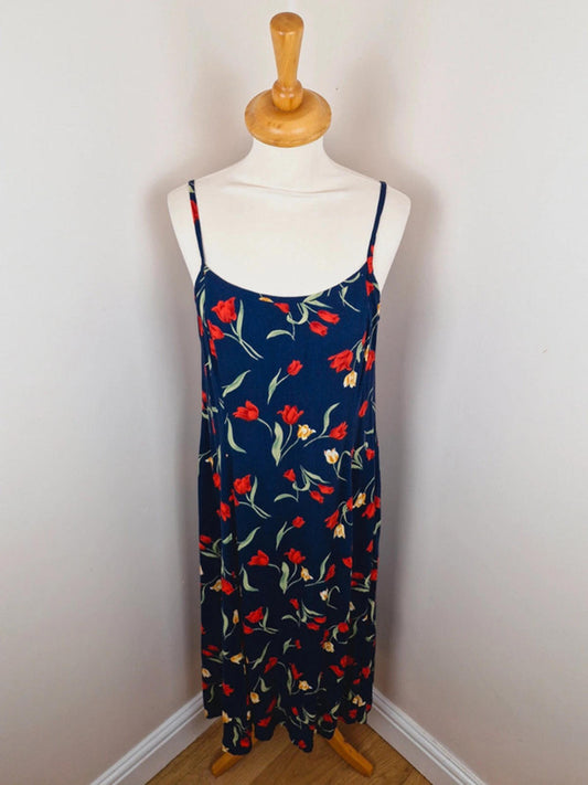 Long Tulip Slip Dress M