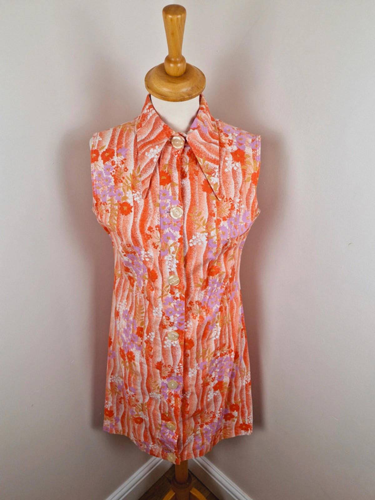 1970s Summer Dress S