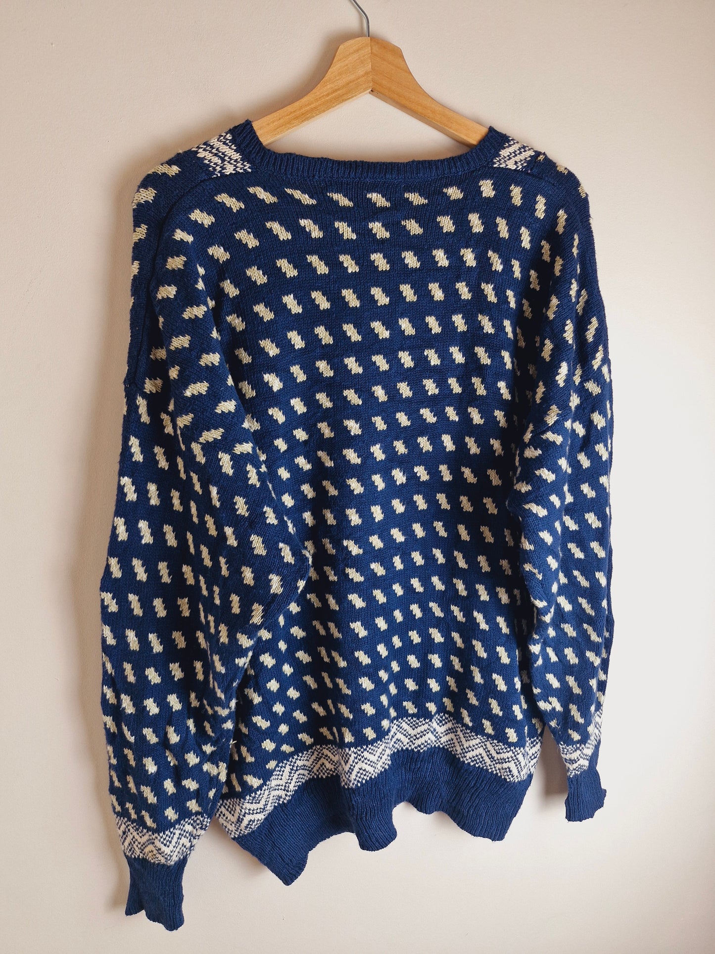 Mens Vintage Cotton Braemar Jumper L