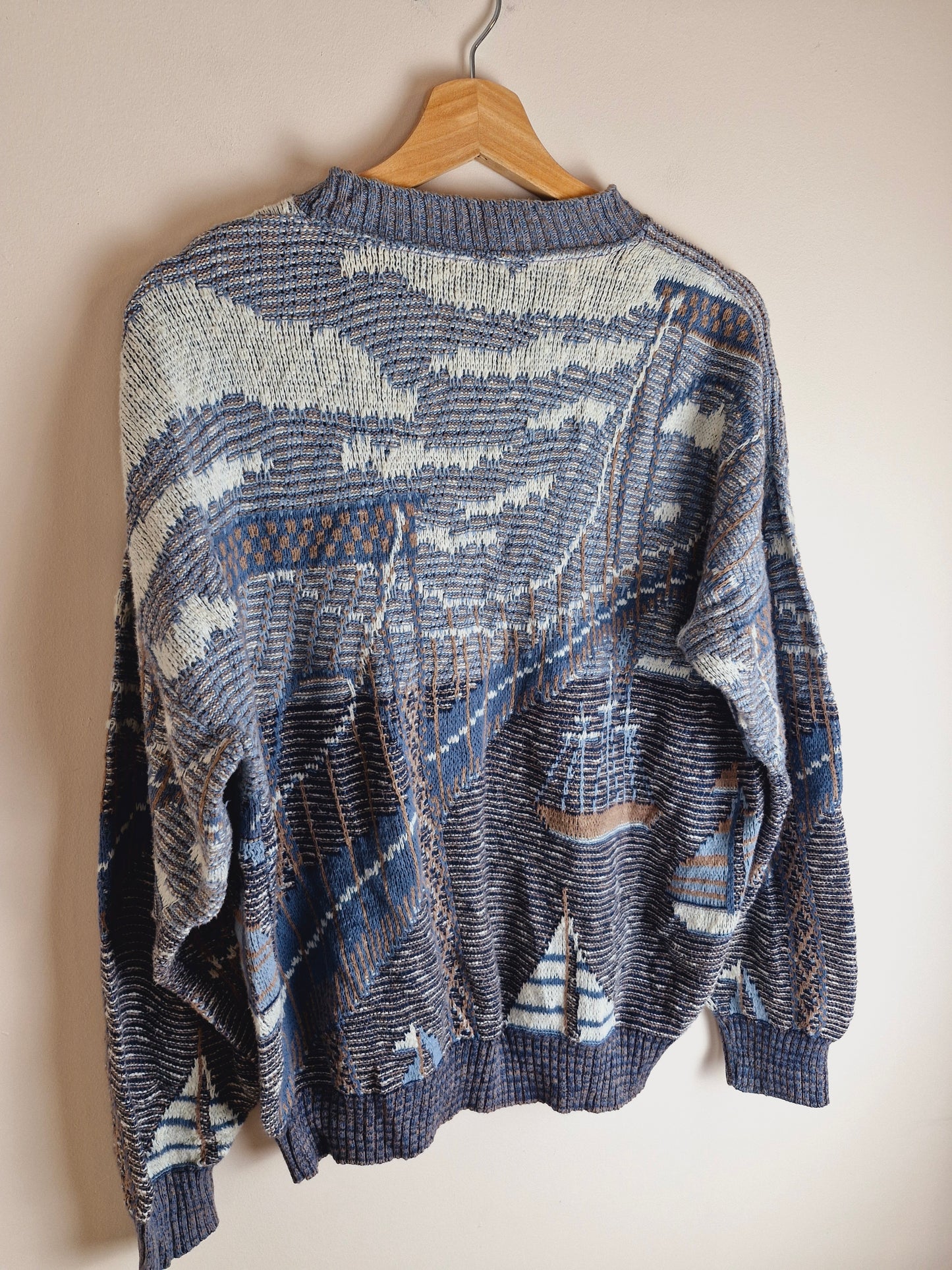 Vintage Nautical Abstract Jumper L