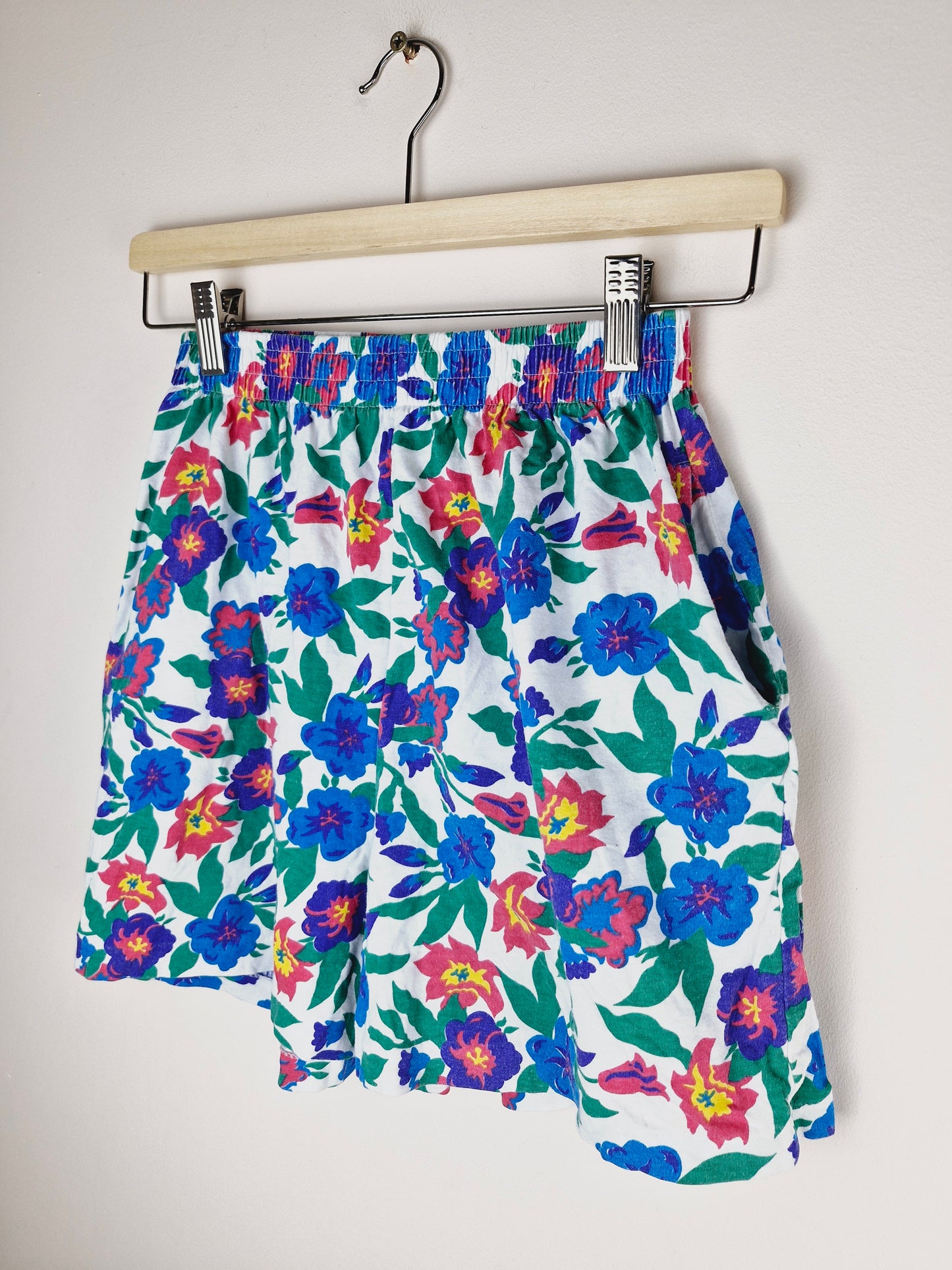 Kids Vintage Summer Floral Shorts 11 - 12 yrs