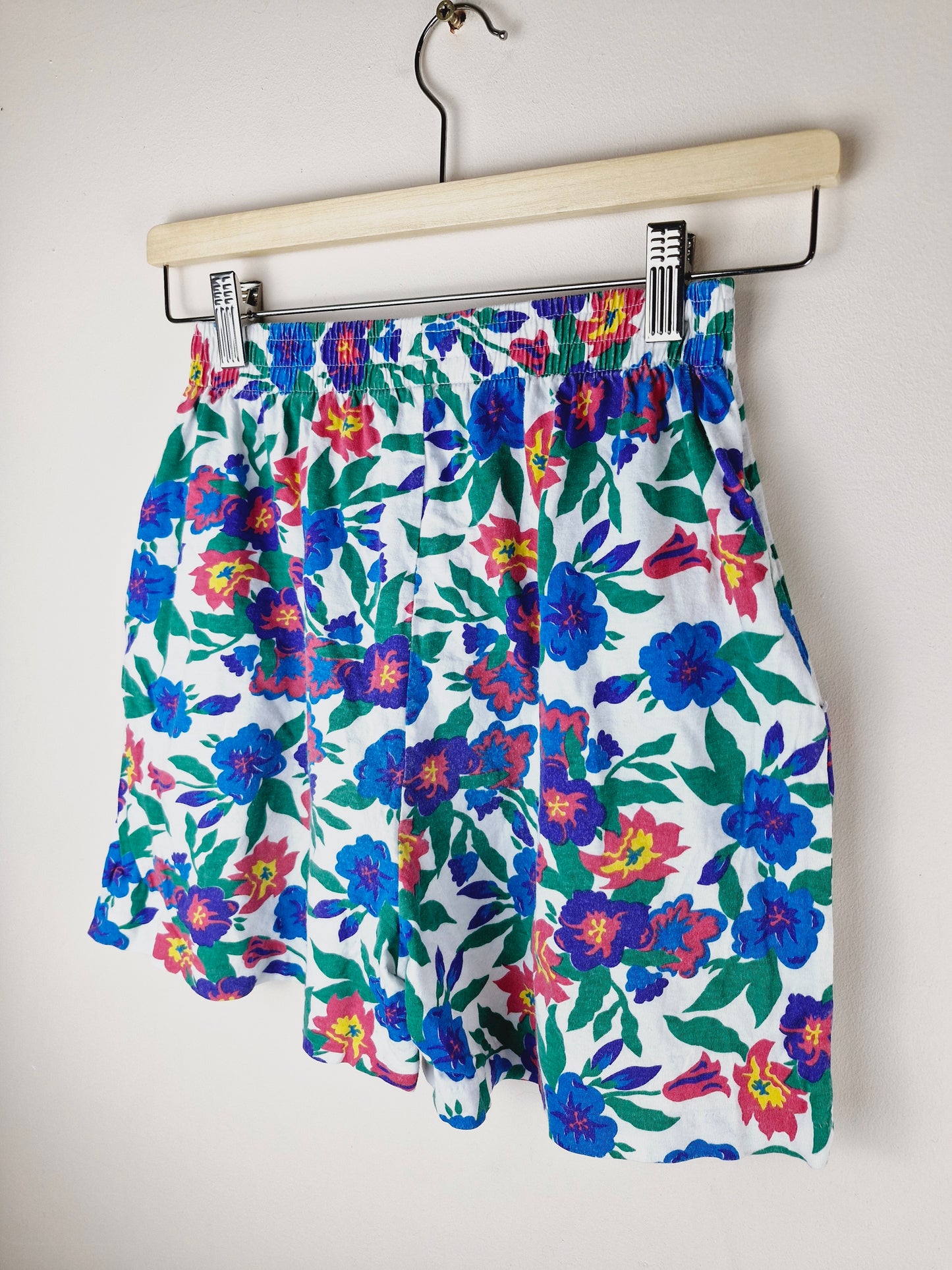 Kids Vintage Summer Floral Shorts 11 - 12 yrs