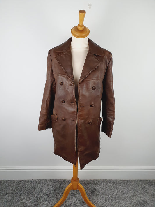 1970s Leather Coat