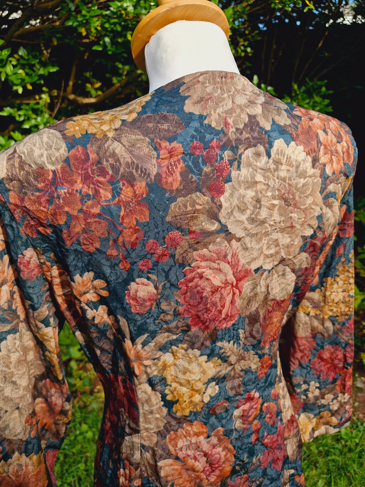 Vintage Floral Blazer Jacket S UK10