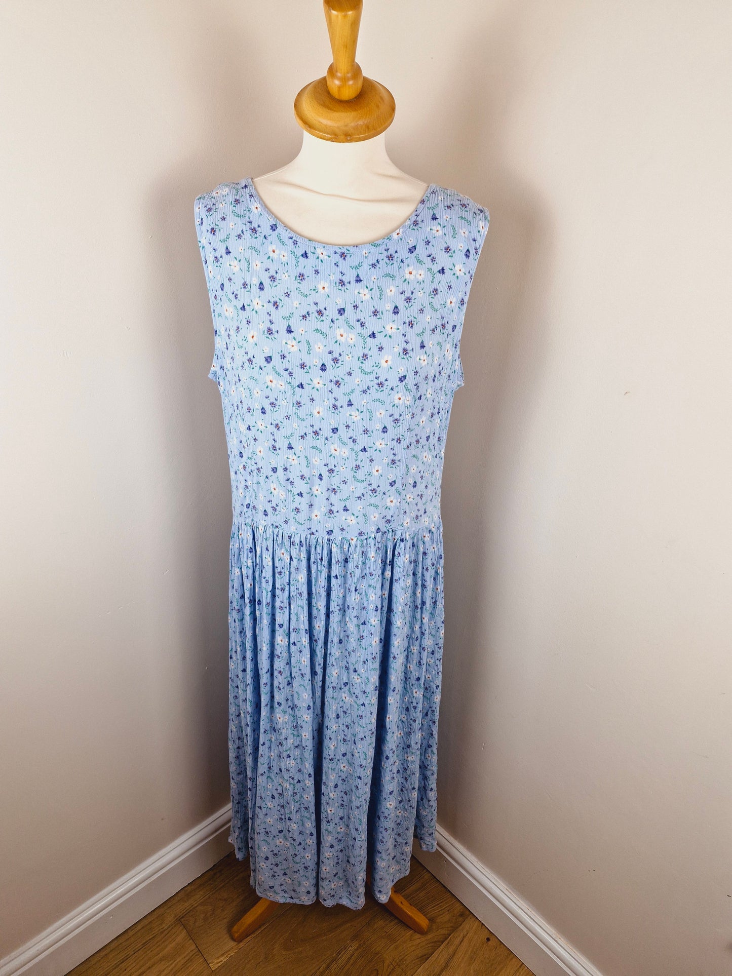 Vintage 90s Long Slip Midi Summer Dress XL