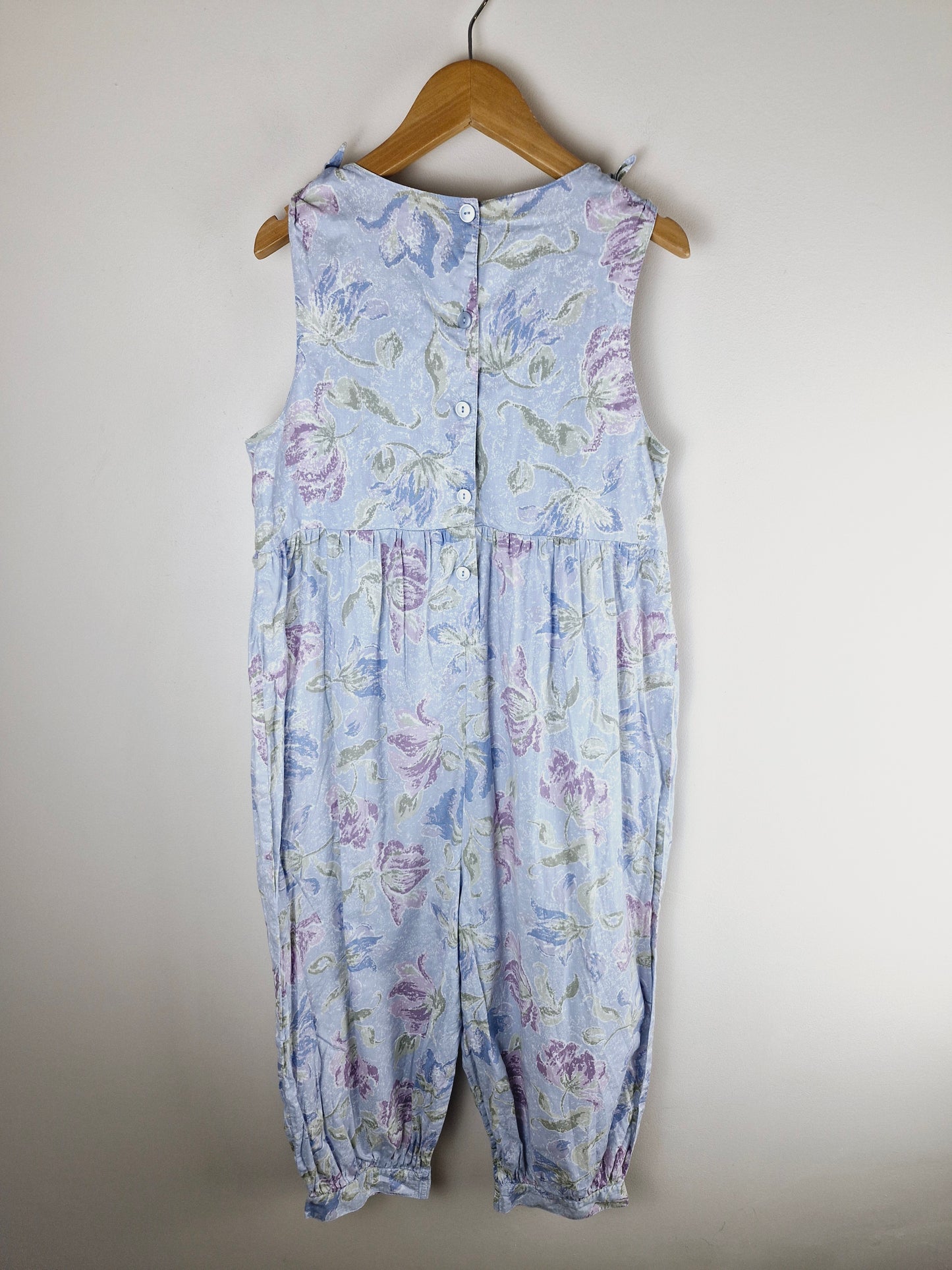 Girls Vintage Laura Ashley Jumpsuit Playsuit Cotton 9yrs - 10yrs