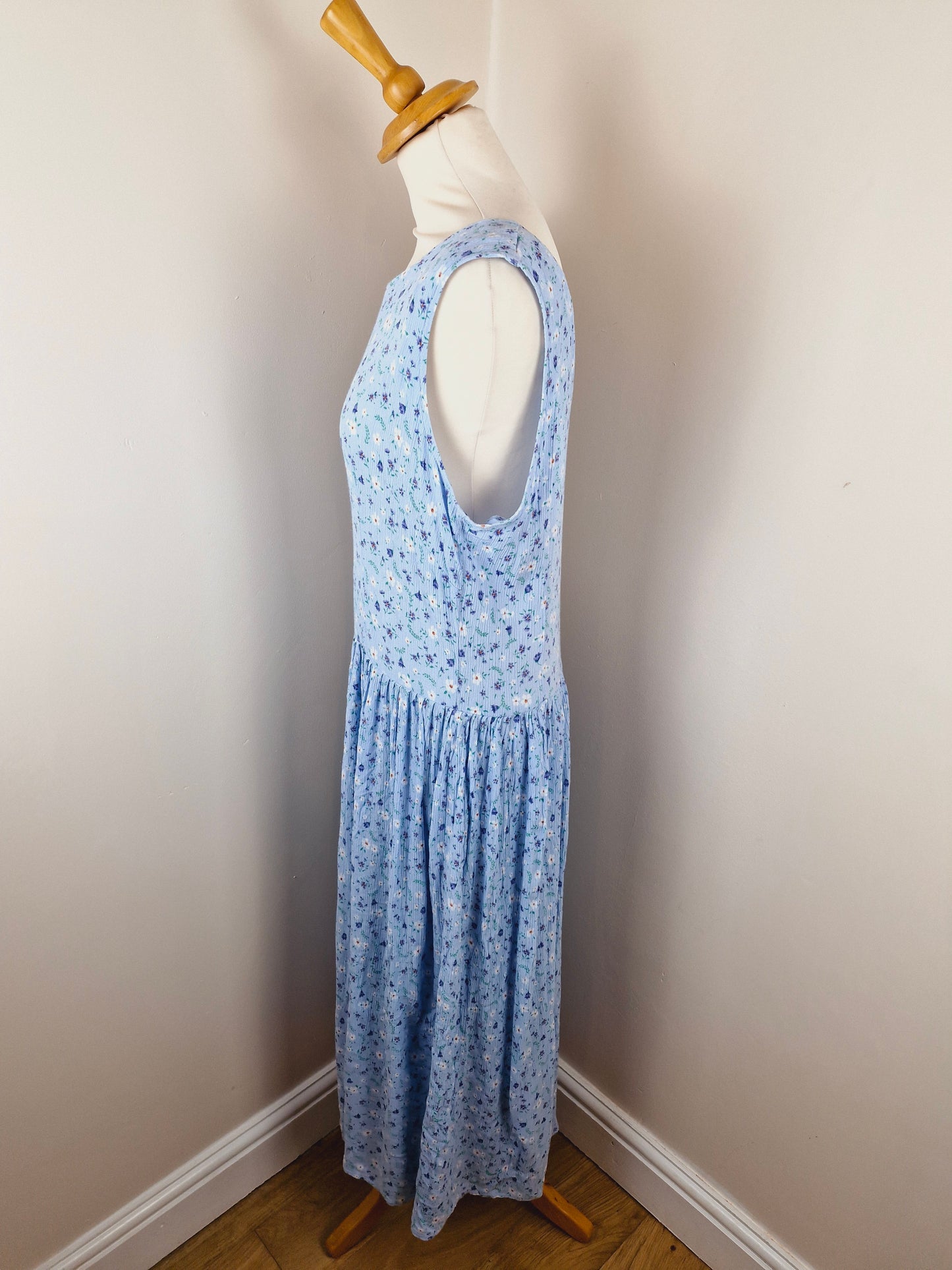 Vintage 90s Long Slip Midi Summer Dress XL