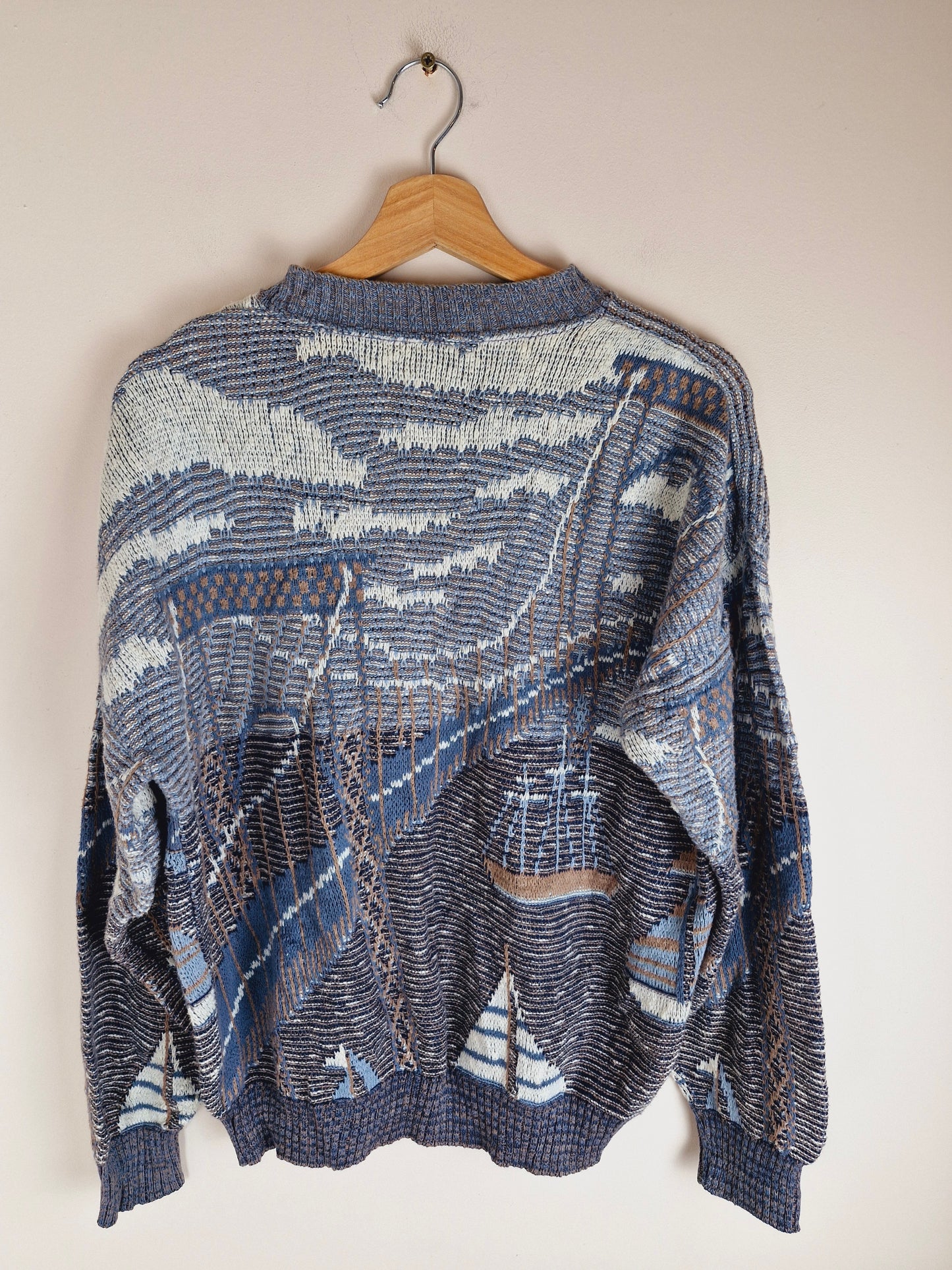 Vintage Nautical Abstract Jumper L