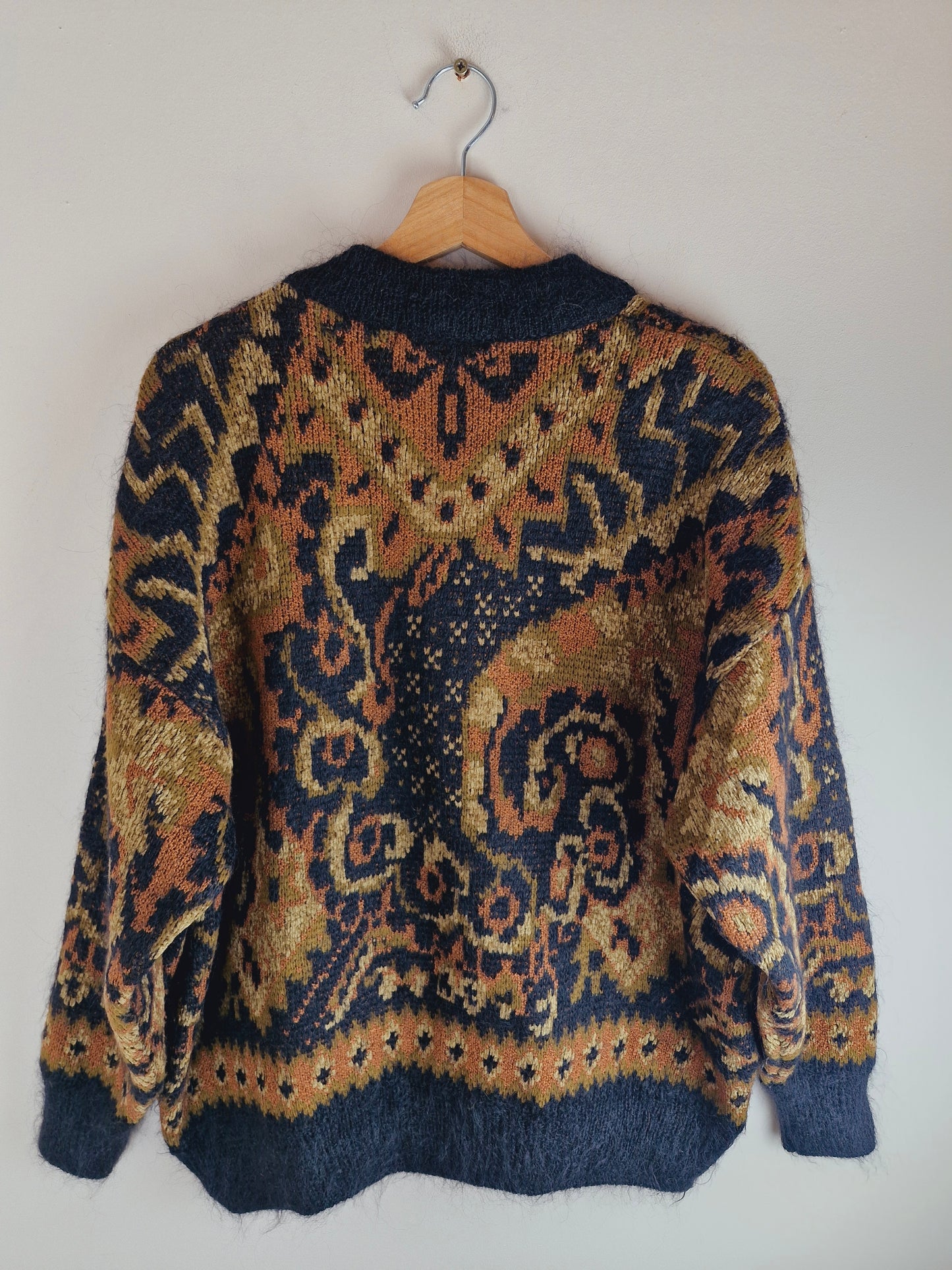 Vintage Cardigan Bomber Jacket XL