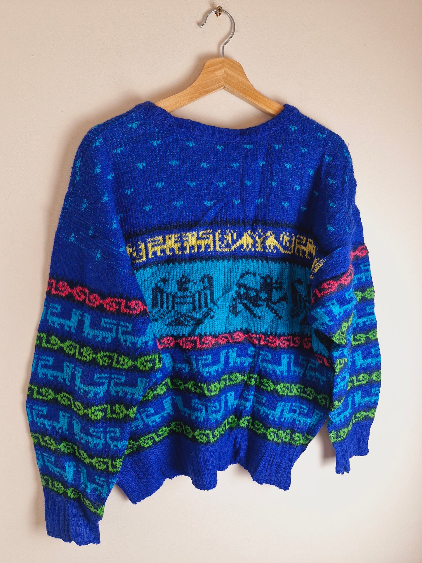 Vintage Icelandic Wool Jumper S