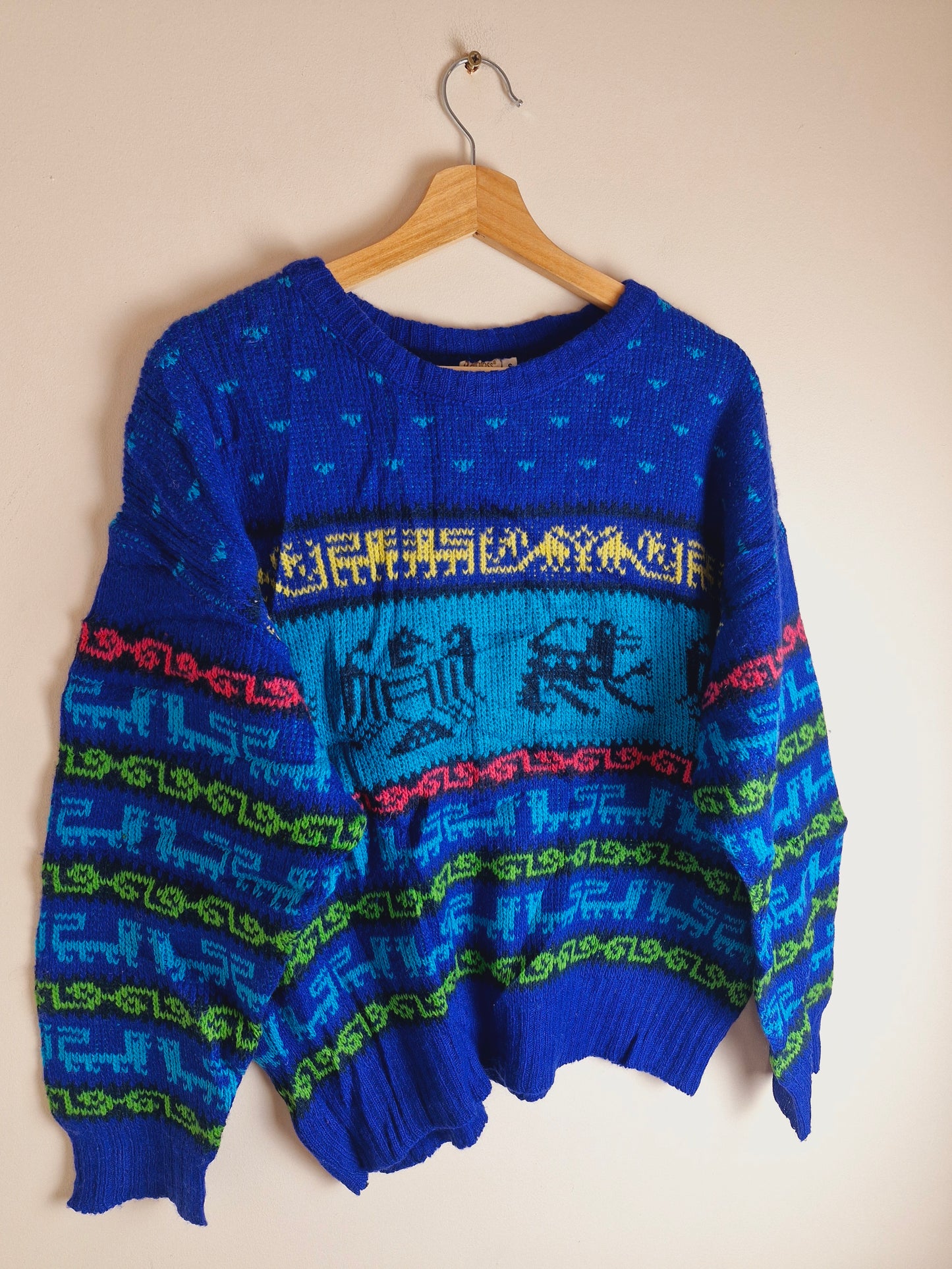 Vintage Icelandic Wool Jumper S